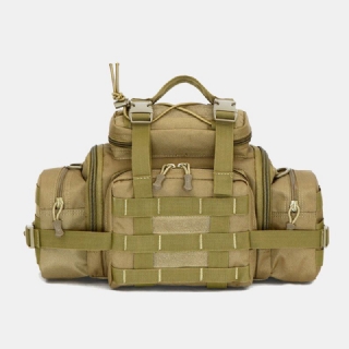 Unisex Nylon Tactical Naamiointi Ulkona Ratsastus Multi-carry Työkalulaukku Crossbody Bag Vyötärölaukku