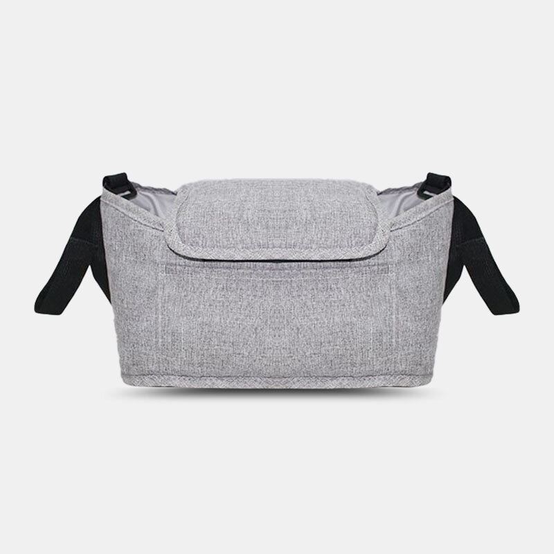 Unisex-pellava Monitoiminen Suurikapasiteettinen Ulkokäyttöinen Lastenvaunulaukku Riippukassi Crossbody-laukku Olkalaukku