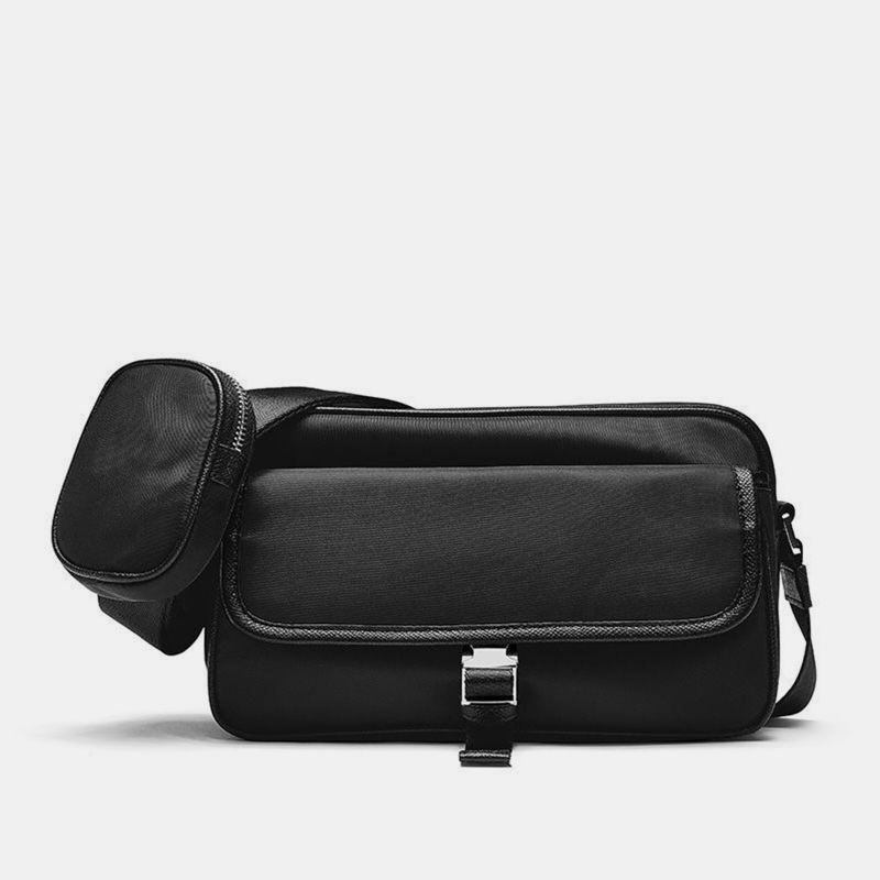 Unisexual Oxfords Cloth Casual Suuri Tilavuus Messenger Bag Kestävä Säädettävä Hihna Crossbody Laukku