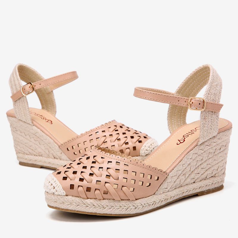 Naisten Hollow Out Espadrilles Wedge-sandaalit