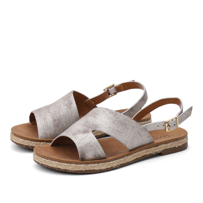 Naisten Yksihihnaiset Rento Slingback-sandaalit