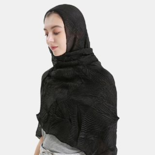 Naisten Polyesteri Yksivärinen Silkki Etninen Turbaani Hijab