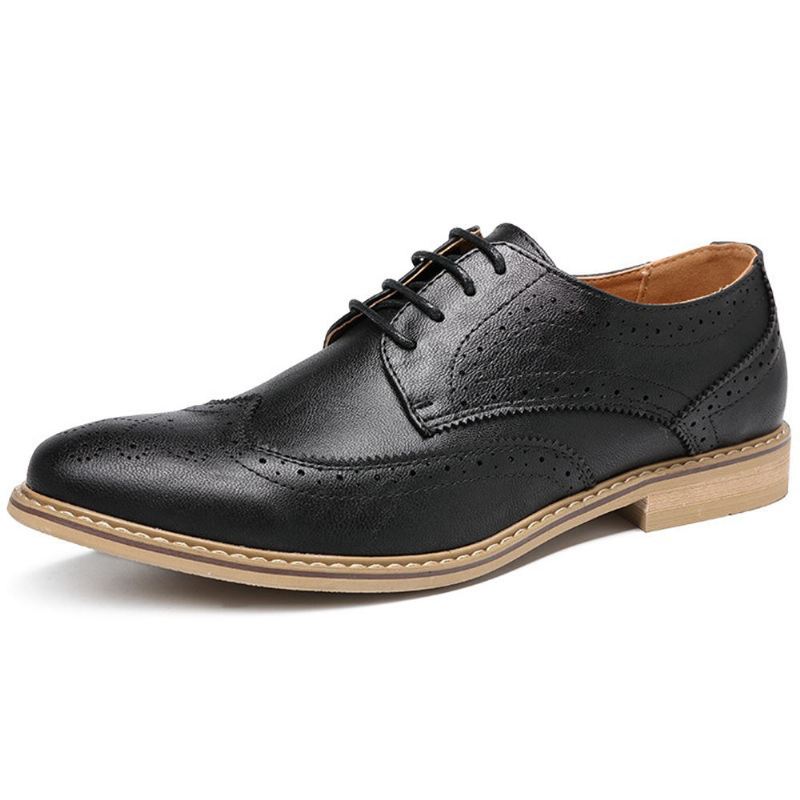 Brogue Carved Casual Pehmeä Business Leather Oxfords