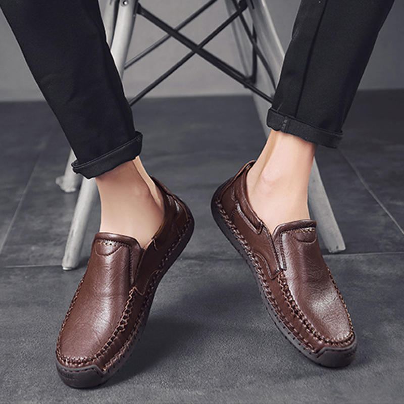 Käsinompeleminen Business Casual Pehmeä Pohjatoimisto Oxfords