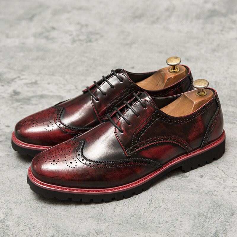 Miesten Brogue Craved Retro Gentleman Dress-kenkiä