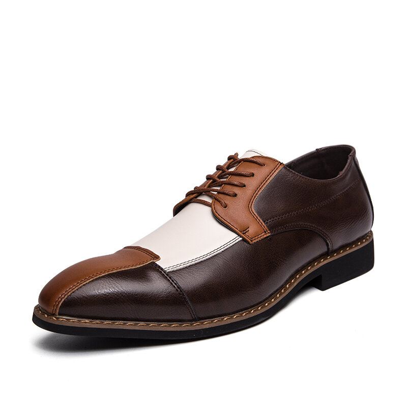 Miesten Pu-nahkaiset Tyylikkäät Oxfords Business Dress-kengät