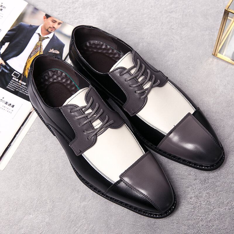 Miesten Pu-nahkaiset Tyylikkäät Oxfords Business Dress-kengät