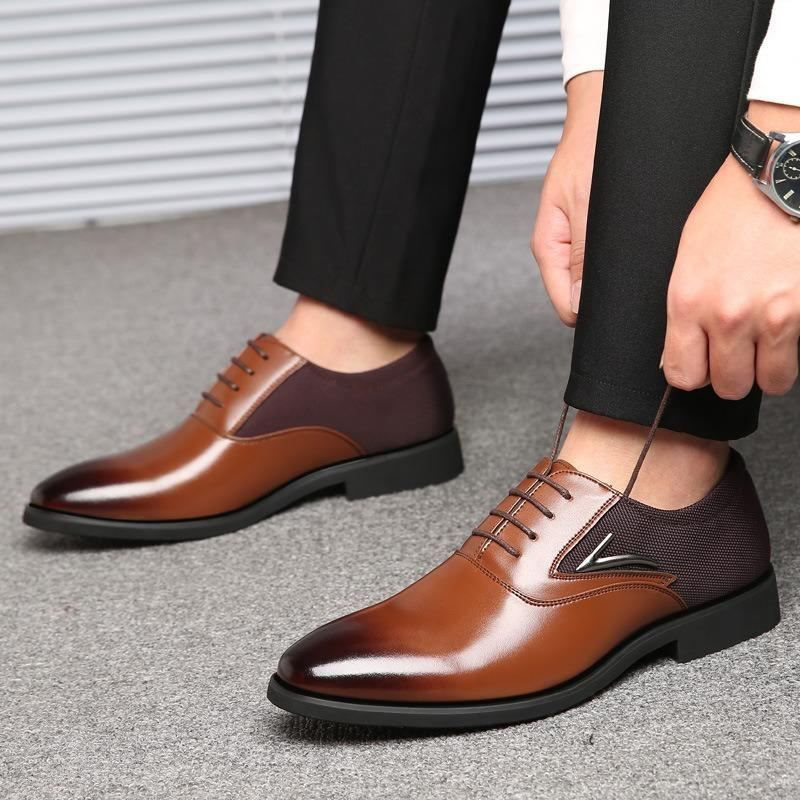 Mikrokuituinen Teräväkärkinen Formal Business Oxfords