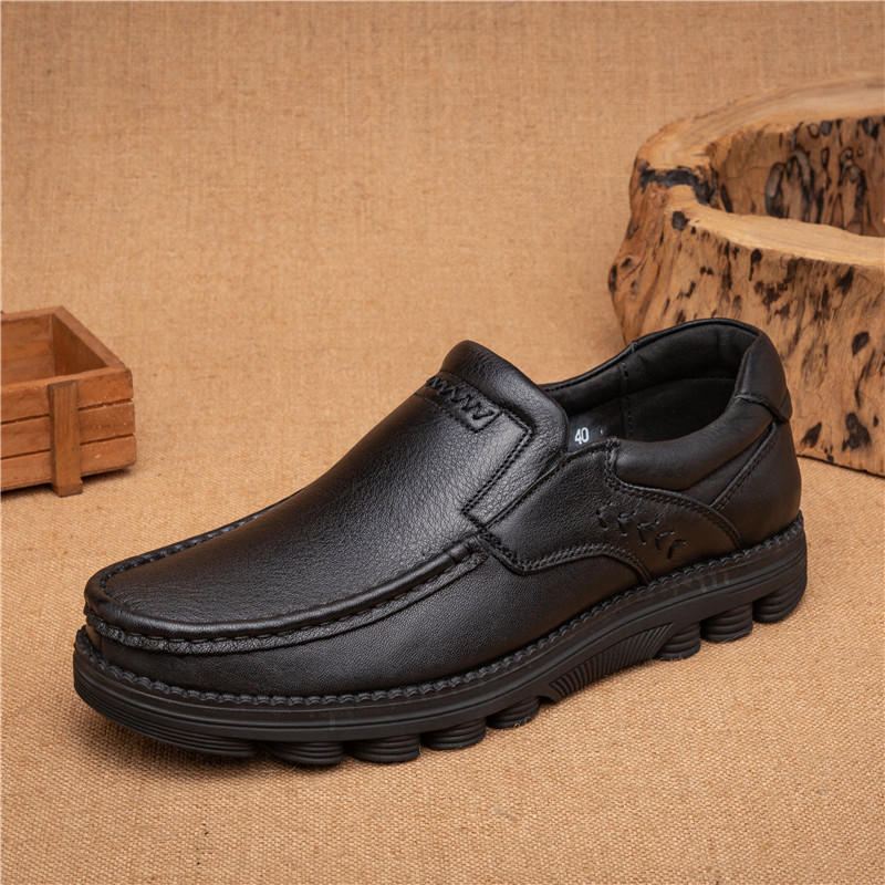 Retro Liukumaton Casual Yritystoimisto Nahka Oxfords