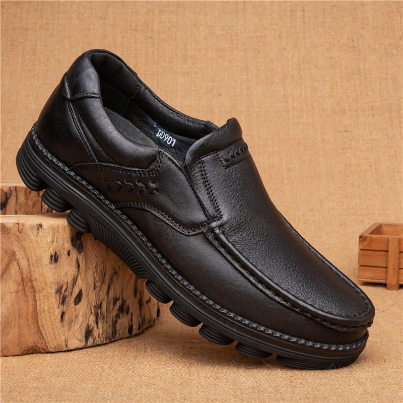 Retro Liukumaton Casual Yritystoimisto Nahka Oxfords