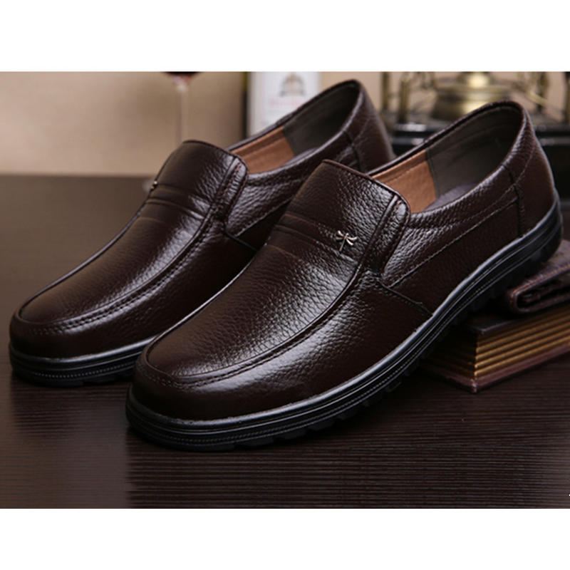 Retro Pure Color Liukumaton Casual Business Oxfords