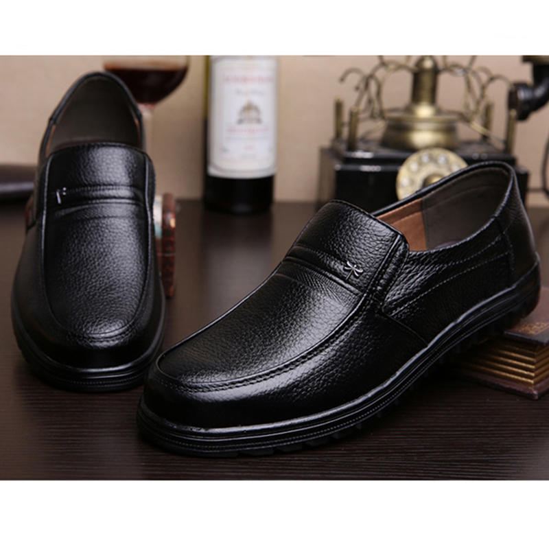 Retro Pure Color Liukumaton Casual Business Oxfords