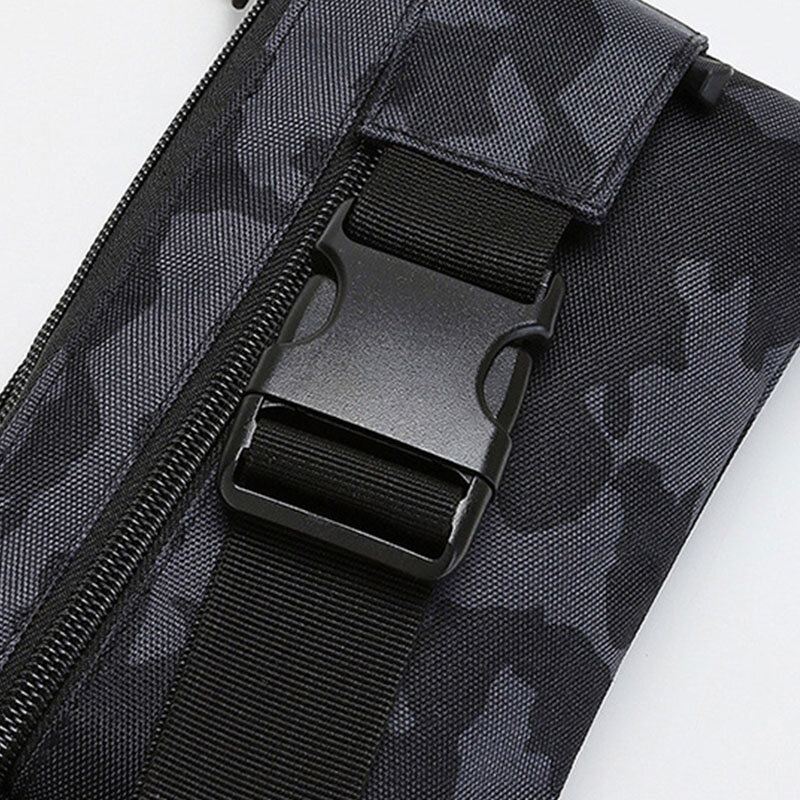 Miesten Nylon Naamiointi Multi-carry Monitaskuinen Sport Outdoor Tactical Olkalaukku Rintalaukku