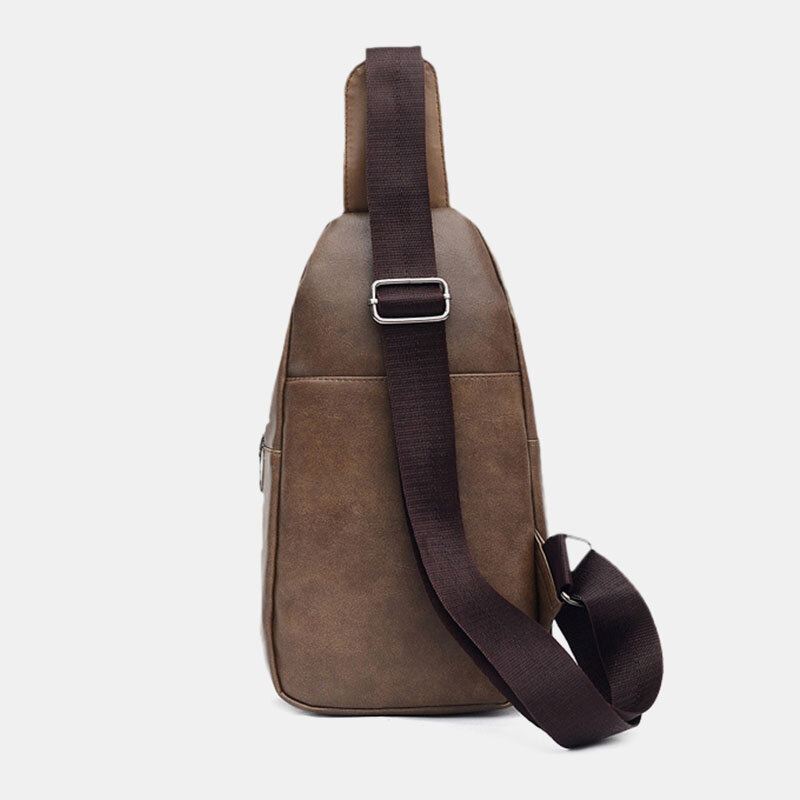 Miesten Suuren Kapasiteetin Kuulokeaukko Business Multi-tasku Crossbody Bag Rintalaukku Sling Bag