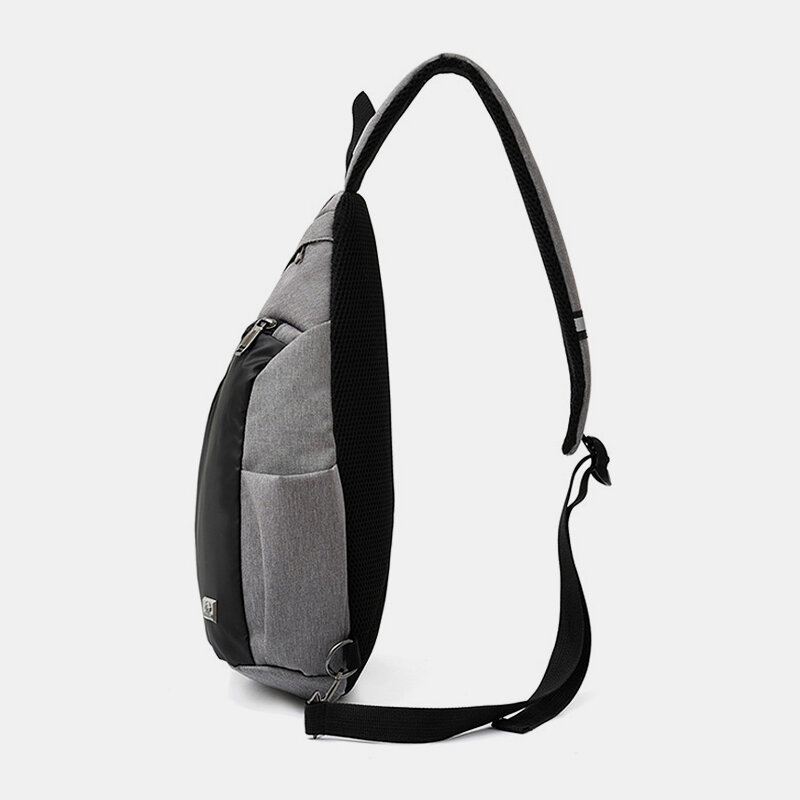 Unisex Nylon Kevyt Kontrasti Väri Rento Ulkoilu Multi-kantava Olkalaukku Crossbody Laukku Rintalaukku