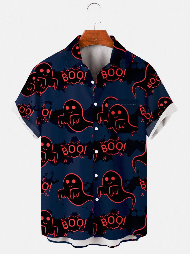 Miesten Halloween Ghost Print-paidat