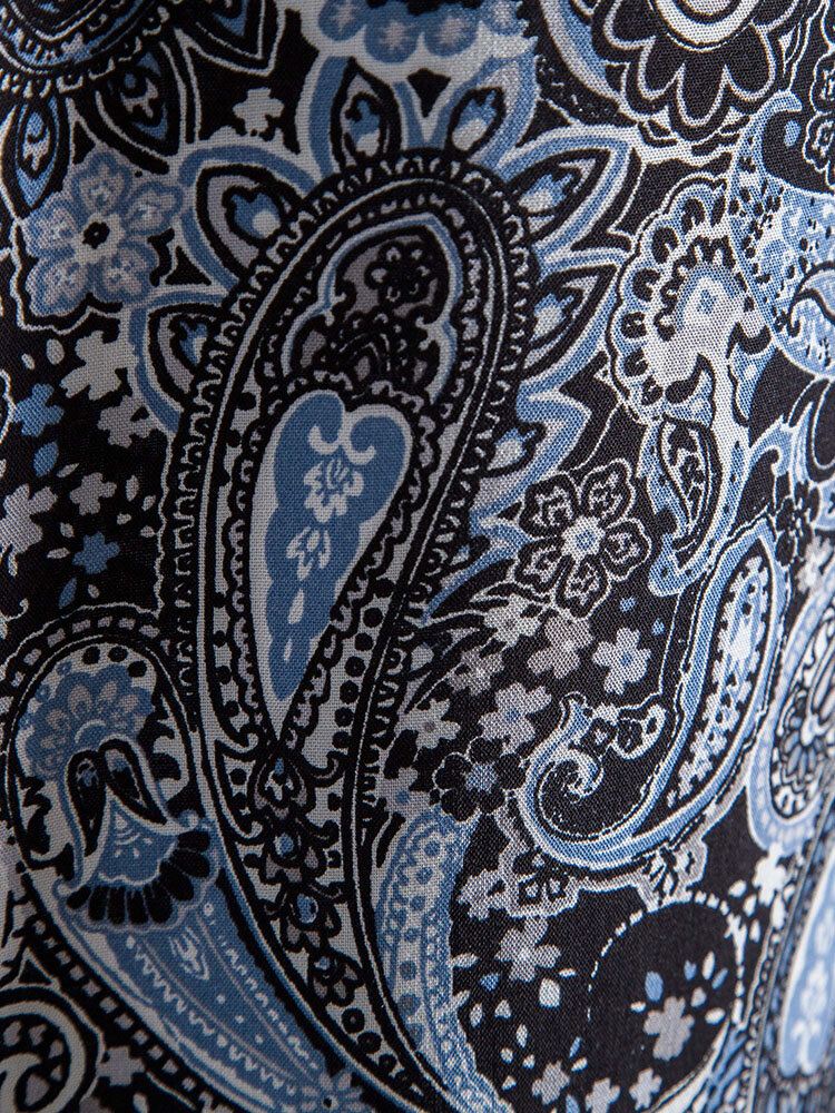 Miesten Paisley Print Etniset Lyhythihaiset Paidat