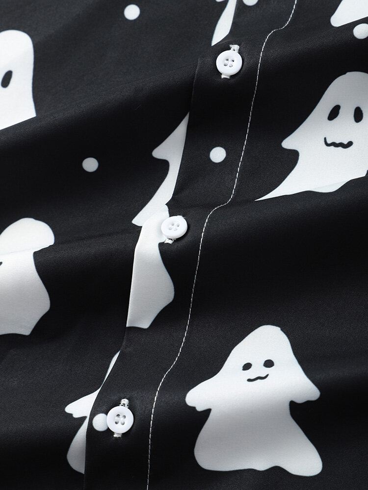 Miesten Rento Ghost-sarjakuva Halloween-paidat