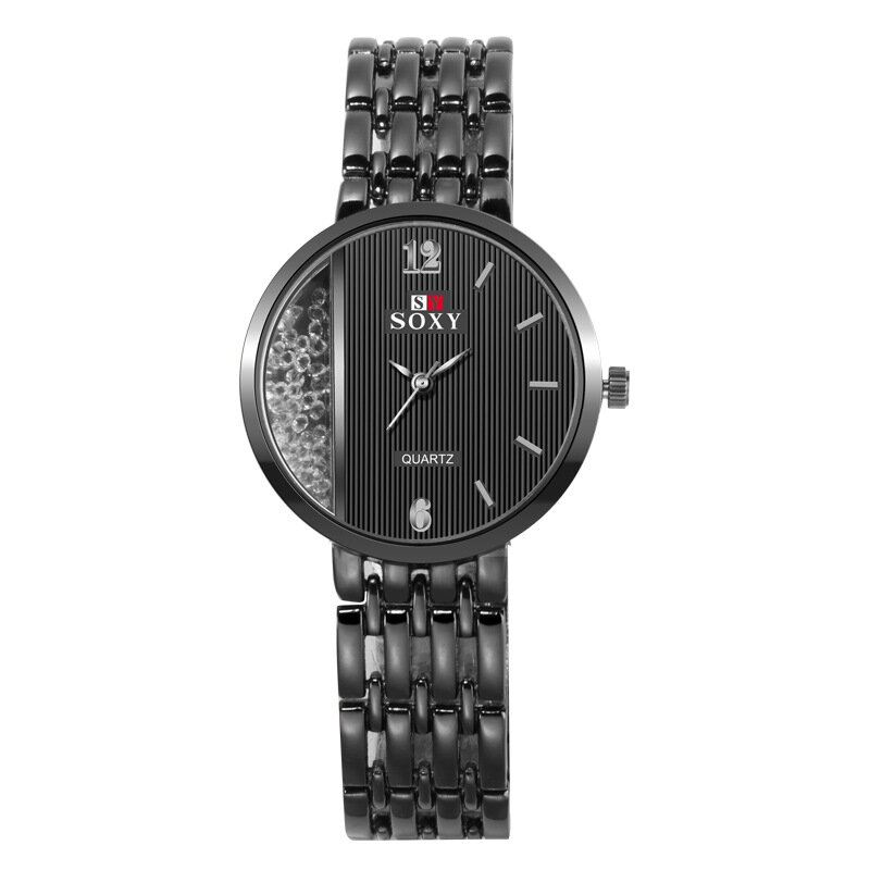 Kristalli Casual Style Naisten Rannekello Ainutlaatuinen Design Quartz Watch