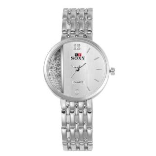 Kristalli Casual Style Naisten Rannekello Ainutlaatuinen Design Quartz Watch