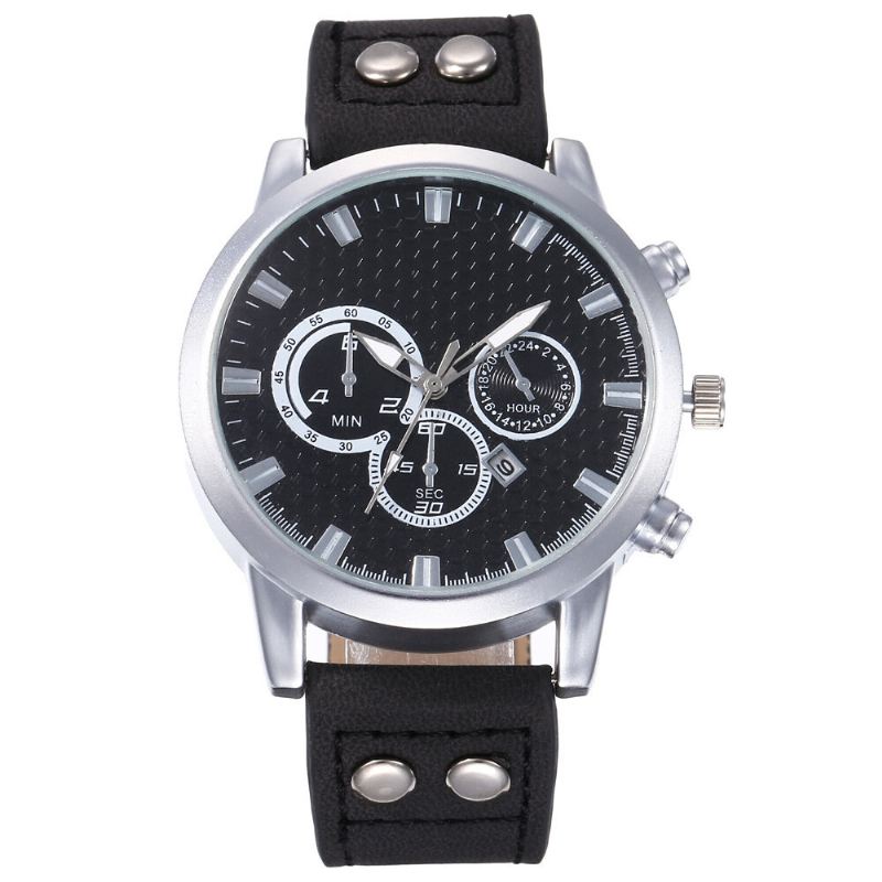 Muoti Elegent Alloy Sports Business Casual Vyö Miesten Kello Kvartsikello