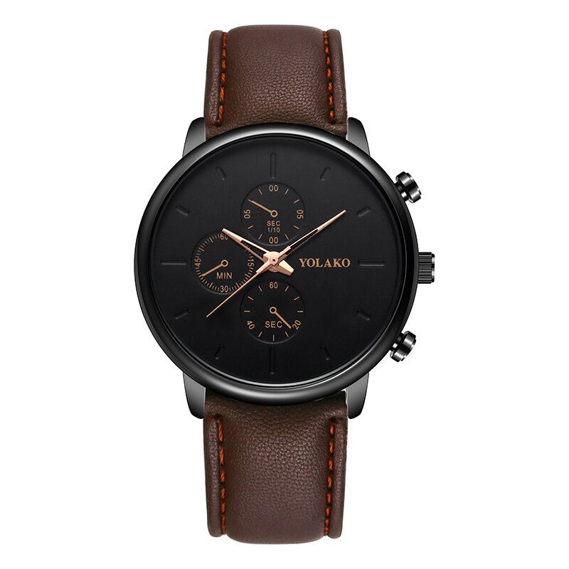 Rento Nahkaranneke Fahsion Miesten Business Watch Quartz Watch