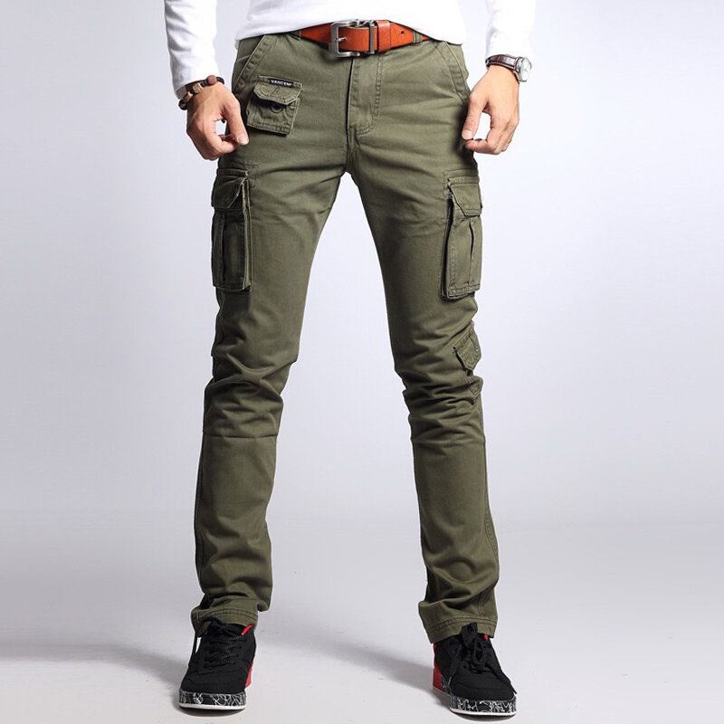 Miesten Muoti Cargo Pants Multi Pockets Outdoor Housut