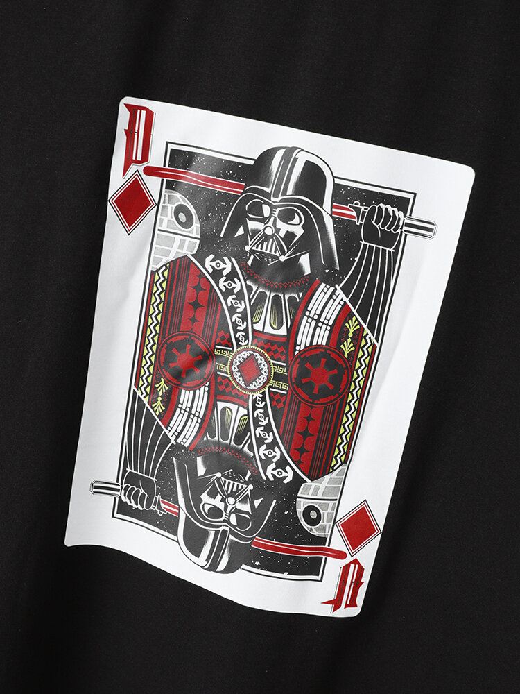 Miesten Pokeriprintti Star War Short Kaksiosaiset Rento Puvut