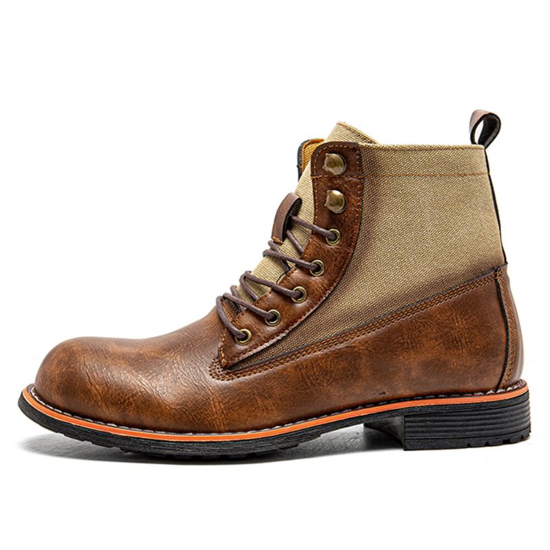 Miesten Retro Retro Liukumattomat Lyhyet Business Boots-saappaat