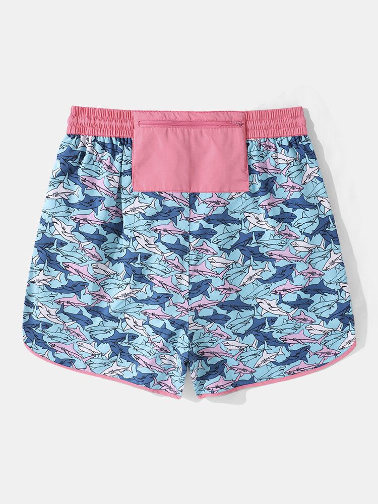 Miesten Allover Shark Graphic Hit Moisture-shortsit