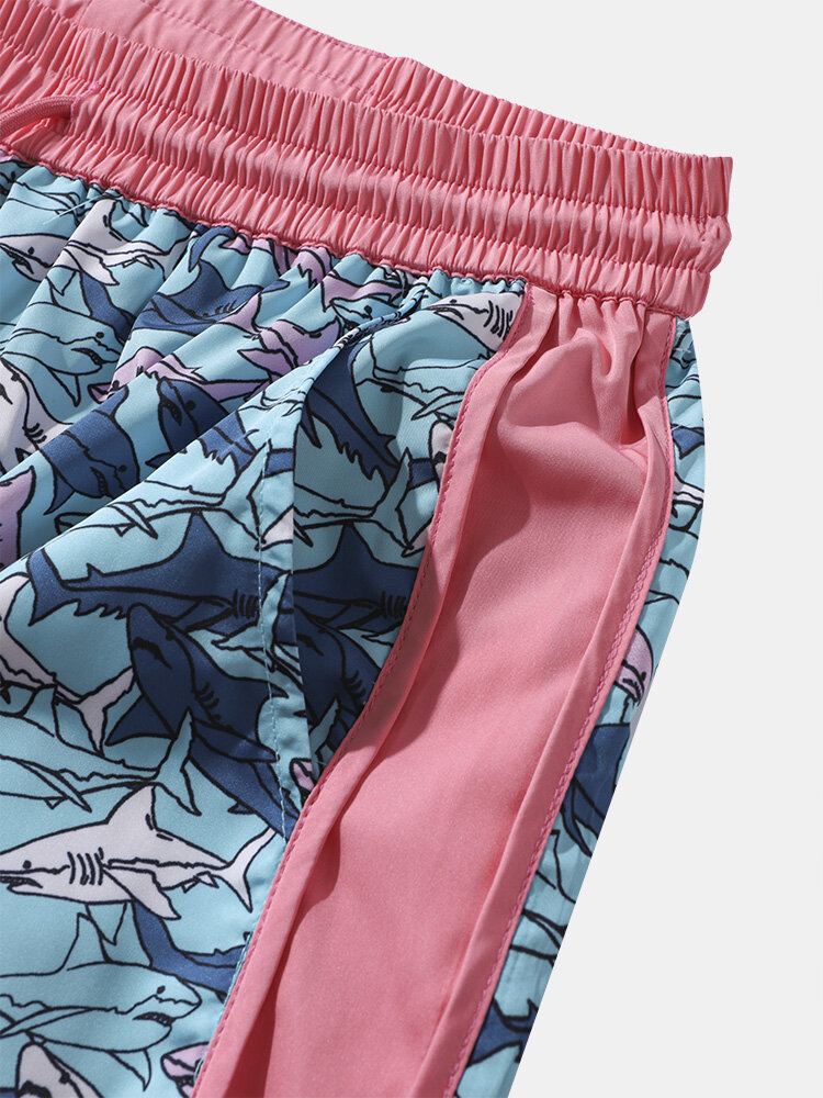 Miesten Allover Shark Graphic Hit Moisture-shortsit