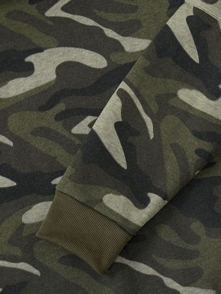 Miesten Camo Print Vetoketju Kiristysnyöri Bodycorn Helma Rento Hupullinen Paita