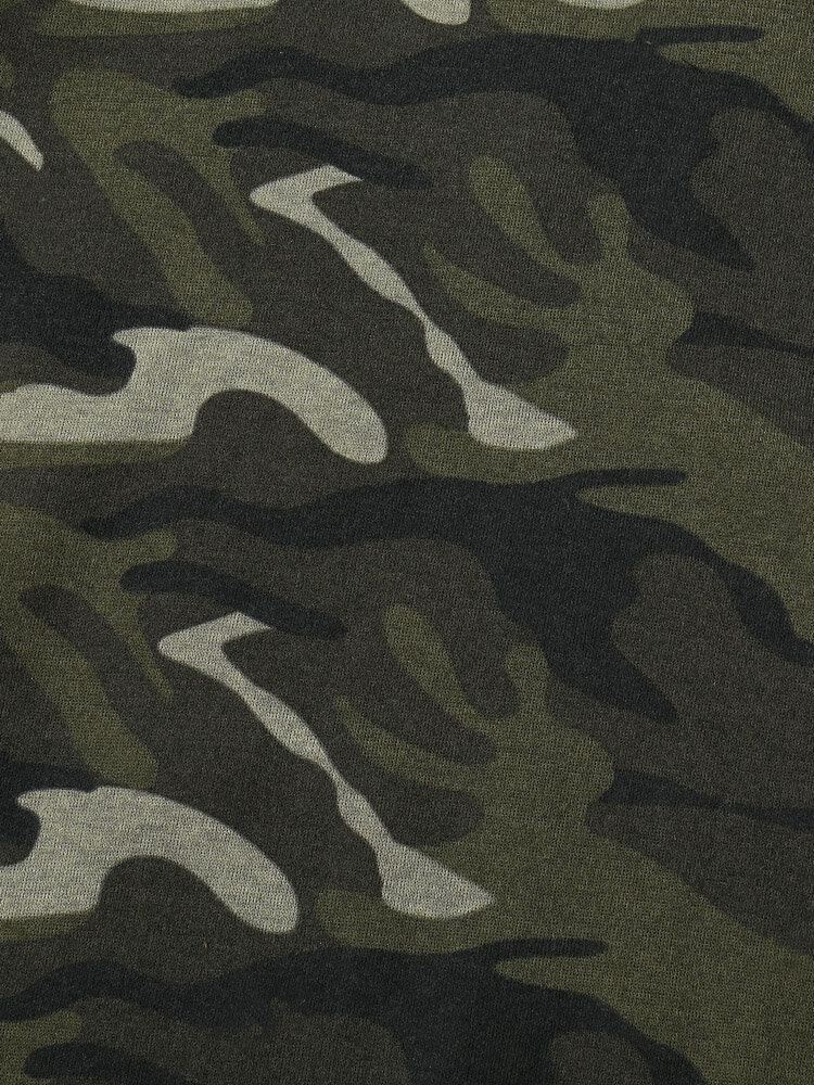 Miesten Camo Print Vetoketju Kiristysnyöri Bodycorn Helma Rento Hupullinen Paita