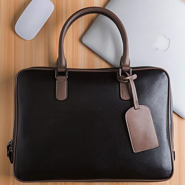 Ekphero Men Business Handbag Rento Monitoimilaukku Kannettavalle Tietokoneelle