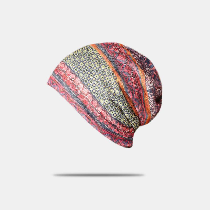 Hengittävä Chemo Cap Print Confinement Cap Turban Outdoor Cap Pipo