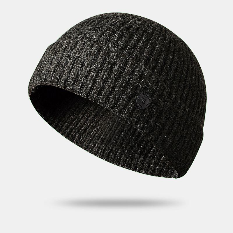 Miehet Pipo Hatut Neulottu Kirjeetiketti Kaikki Ottelut Thicken Warmth Landlord Cap Skull Cap