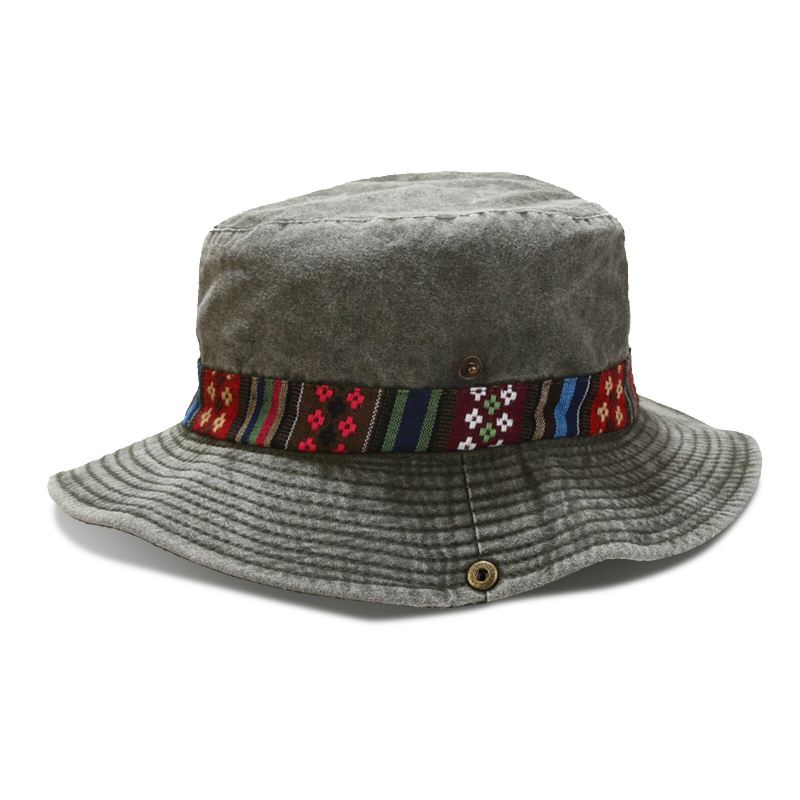 Miesten Puuvilla Pesty Ulkoilu Urheilu Matka Vuorikiipeily Kalastus Aurinkohattu Bucket Hat