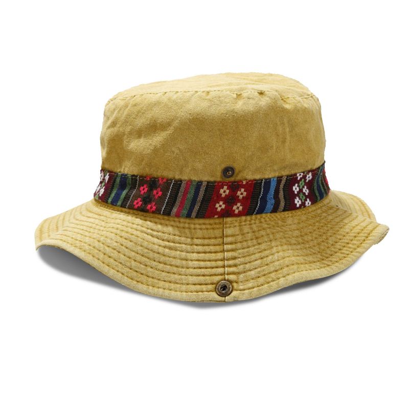 Miesten Puuvilla Pesty Ulkoilu Urheilu Matka Vuorikiipeily Kalastus Aurinkohattu Bucket Hat