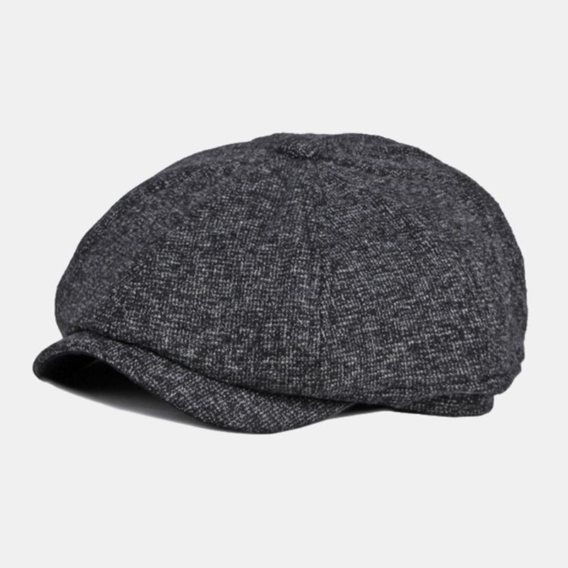 Miesten Sanomalehtipoikahatut British Casual Outdoor Aurinkovarjo 8 Panel Ivy Cap Kahdeksankulmainen Hattu