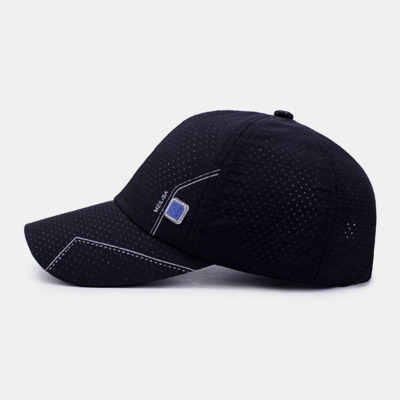 Miesten Twill Letter Pattern Nopeasti Kuivuva Kesä Ulkoilu Aurinkovarjo Verkko Hengittävä Baseball Hattu Trucker Hat