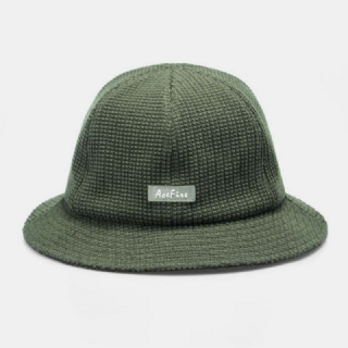 Miesten Yksivärinen Kirjainmerkki Retro Street Sunshade Bucket Hat