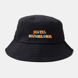 Naiset Miehet Motelli Mushroom Print Pattern Outdoor Rento Aurinkovarjo Bucket Hat