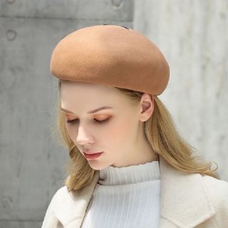 Pure Wool British Style Chain Baret Caps