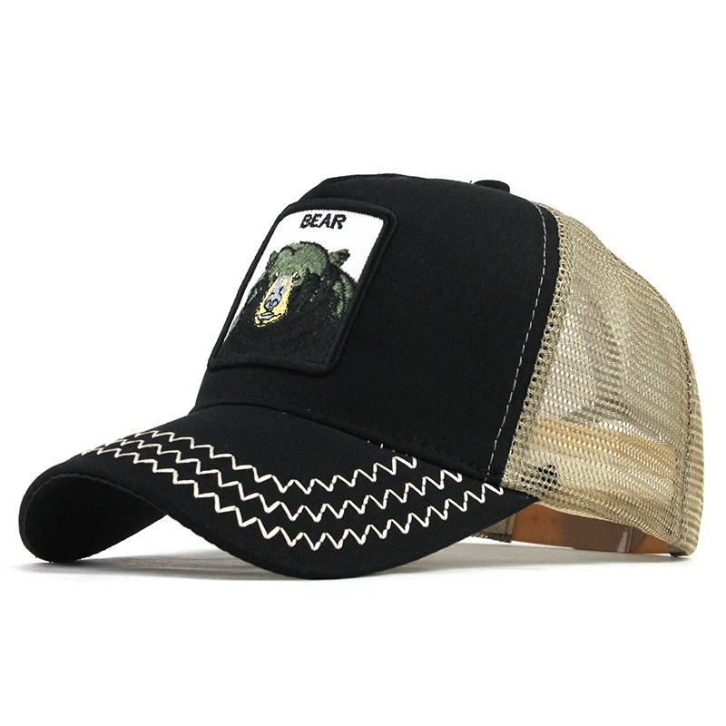 Sarjakuvatulostettu Lippalakki Animal Embroidery Baseball Cap