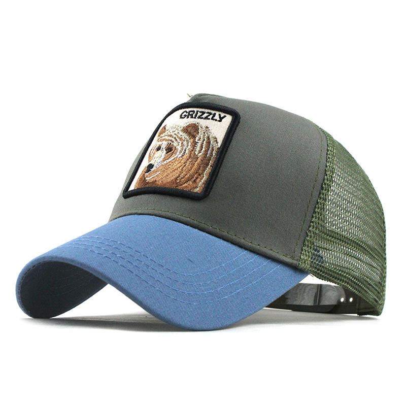 Sarjakuvatulostettu Lippalakki Animal Embroidery Baseball Cap