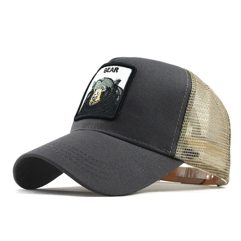 Sarjakuvatulostettu Lippalakki Animal Embroidery Baseball Cap