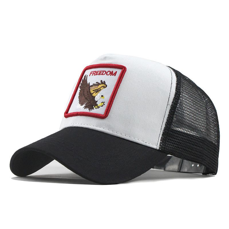 Sarjakuvatulostettu Lippalakki Animal Embroidery Baseball Cap