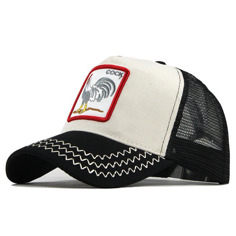 Sarjakuvatulostettu Lippalakki Animal Embroidery Baseball Cap