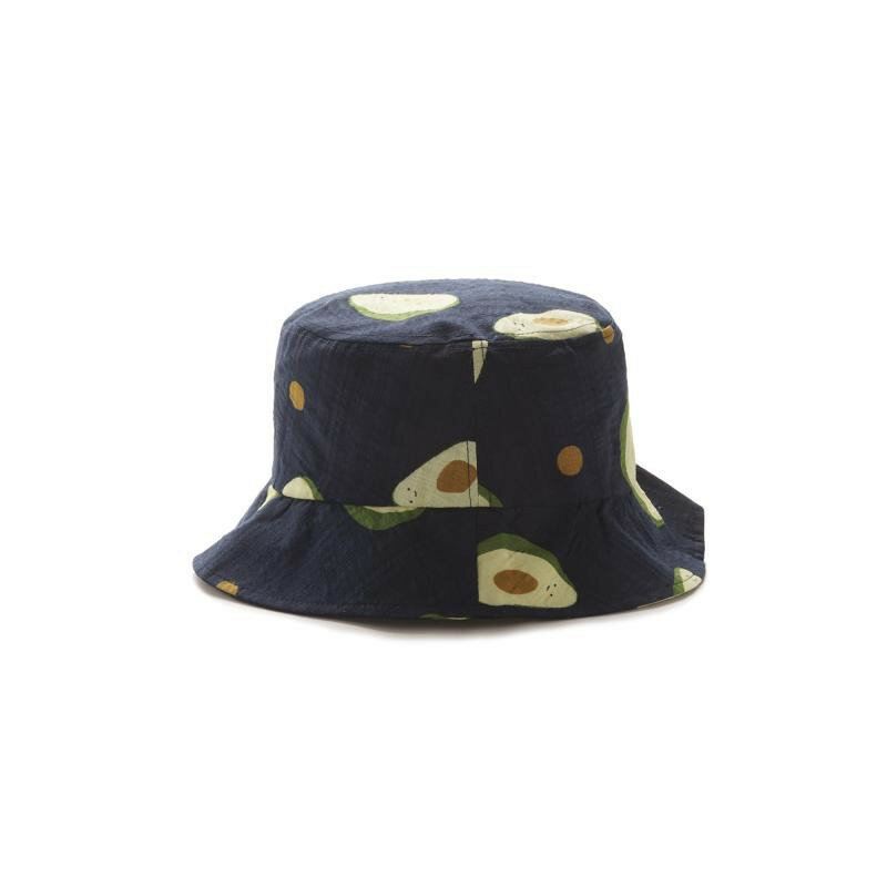 Unisex Kesä Avocado Fisherman Hat Bucket Hat Ulkoilumatka Aurinkohattu