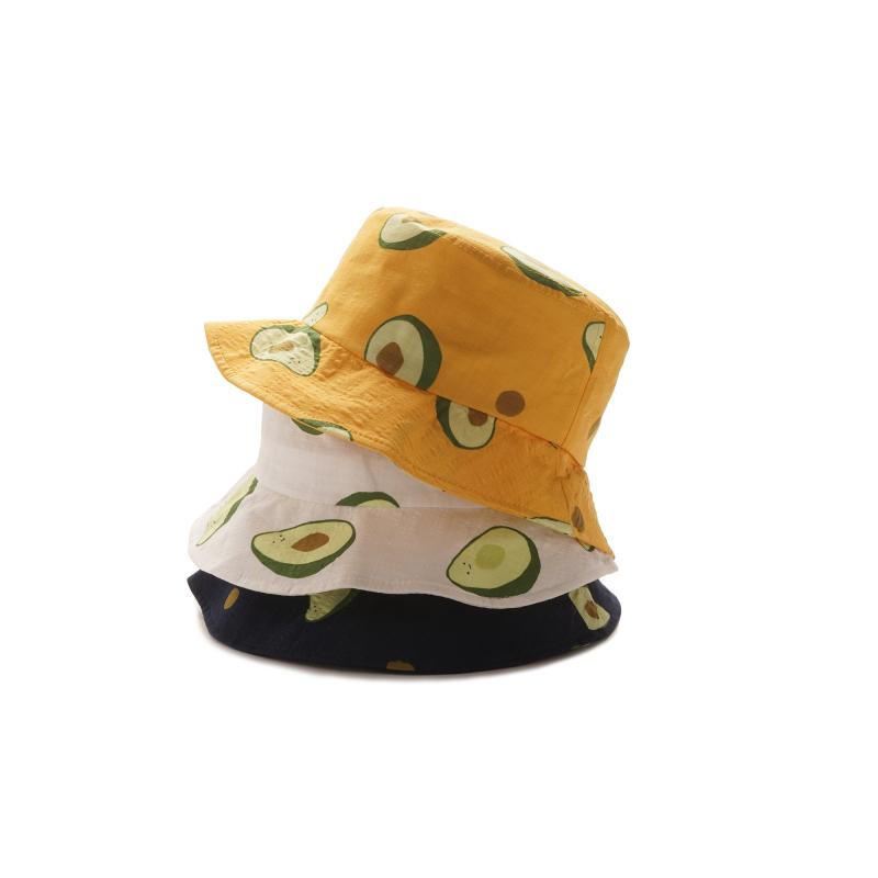 Unisex Kesä Avocado Fisherman Hat Bucket Hat Ulkoilumatka Aurinkohattu